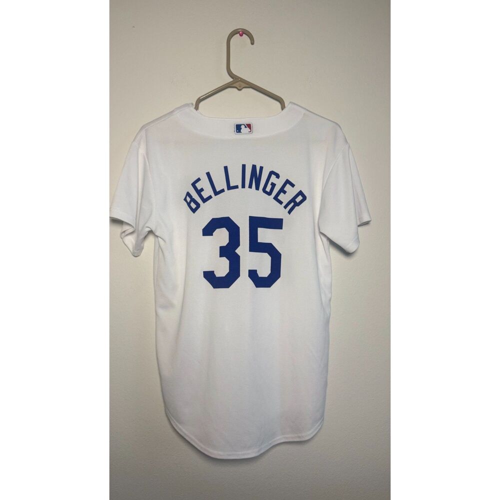 Cody Bellinger #35 LA Dodgers Youth L 14/16 MLB White Baseball Jersey